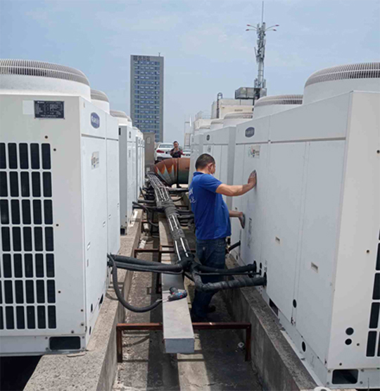 宝塔中央空调制热和不制冷系统维修方法